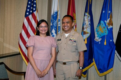Navy Lieutenant and his wife