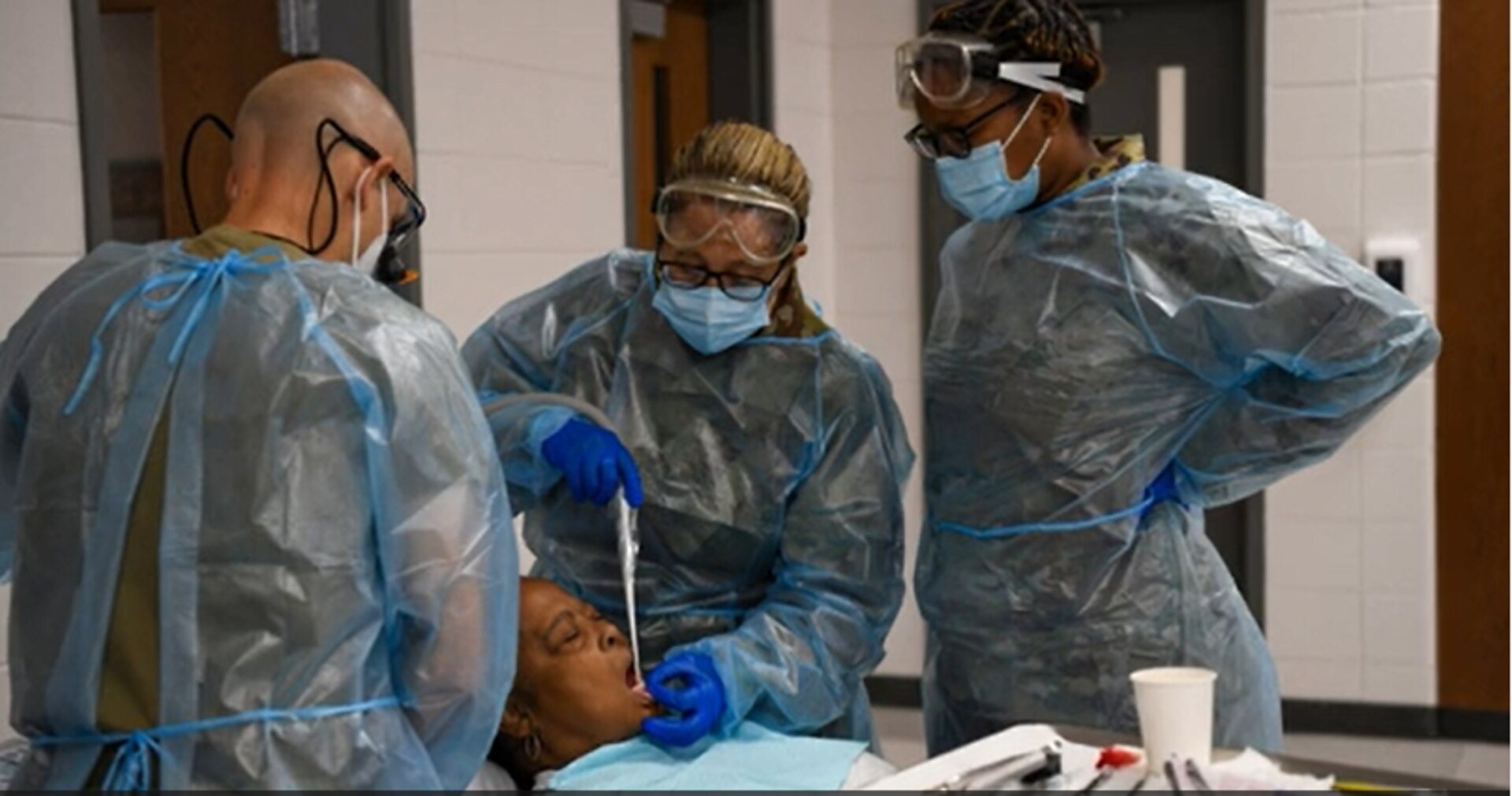 Five members of the 413th Aeromedical Staging Squadron participated in the 2021 East Central Georgia Medical Innovative Readiness Training (IRT) mission. Operating from four locations, they teamed with other Reserve Citizen Airmen and service members from Navy Reserve, Army Reserve, Marine Corps Reserve, Air National Guard and active-duty Army medical units to provide no-cost health services to communities within East Central Georgia between June 9 to June 17. (U.S. Air Force video by Jamal D. Sutter)