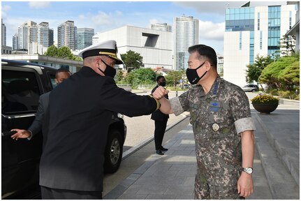 During Adm. Richard's recent INDOPACOM trip, he met with Republic of Korea Chairman of the Joint Chiefs of Staff, the Minister of Defense and other ROK Commanders. Through the ironclad alliance with the ROK, the parties discussed ways to enhance the already strong deterrence posture and support ROK allies on the Korean Peninsula.