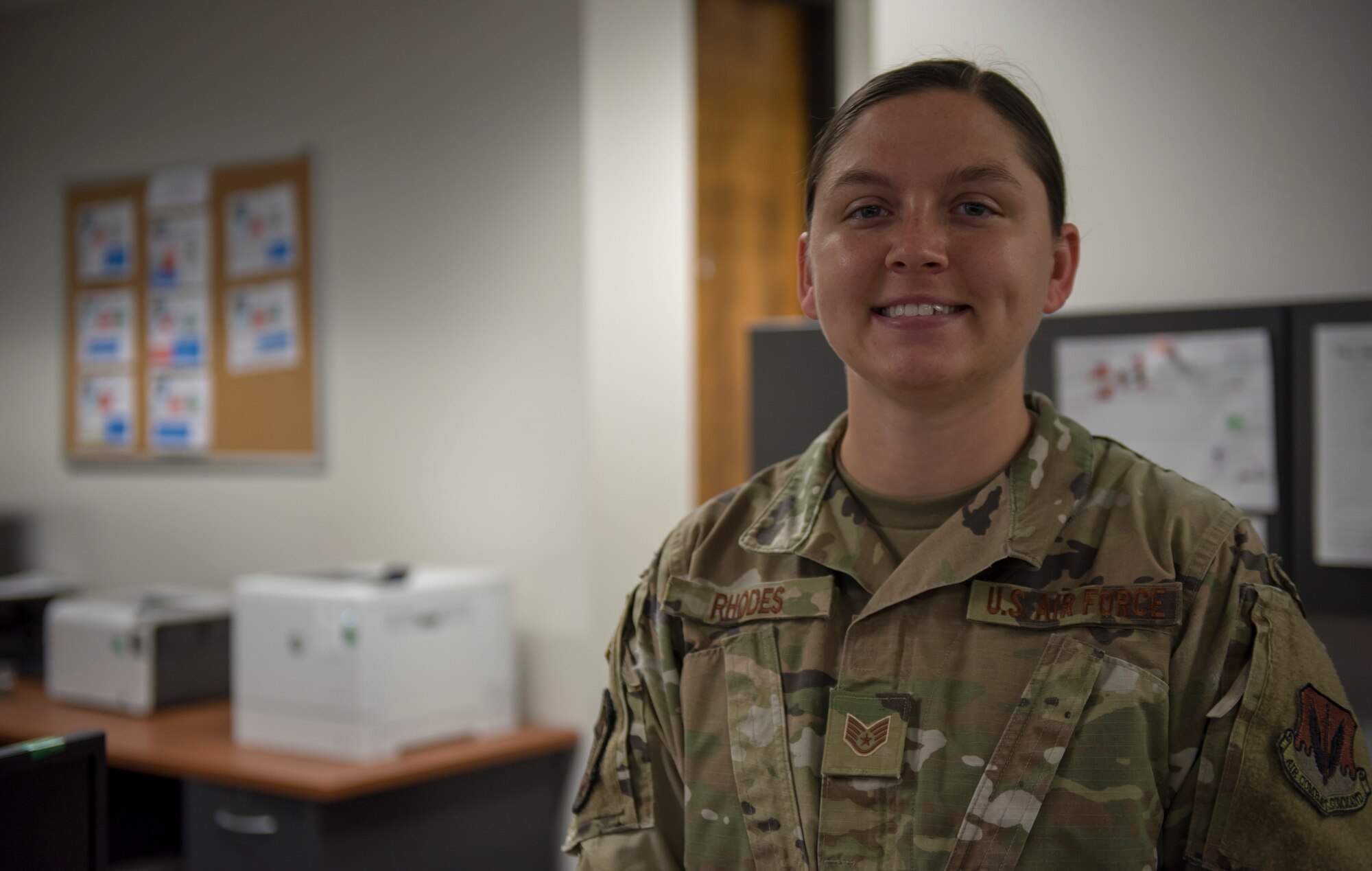 Photo of airman smiling