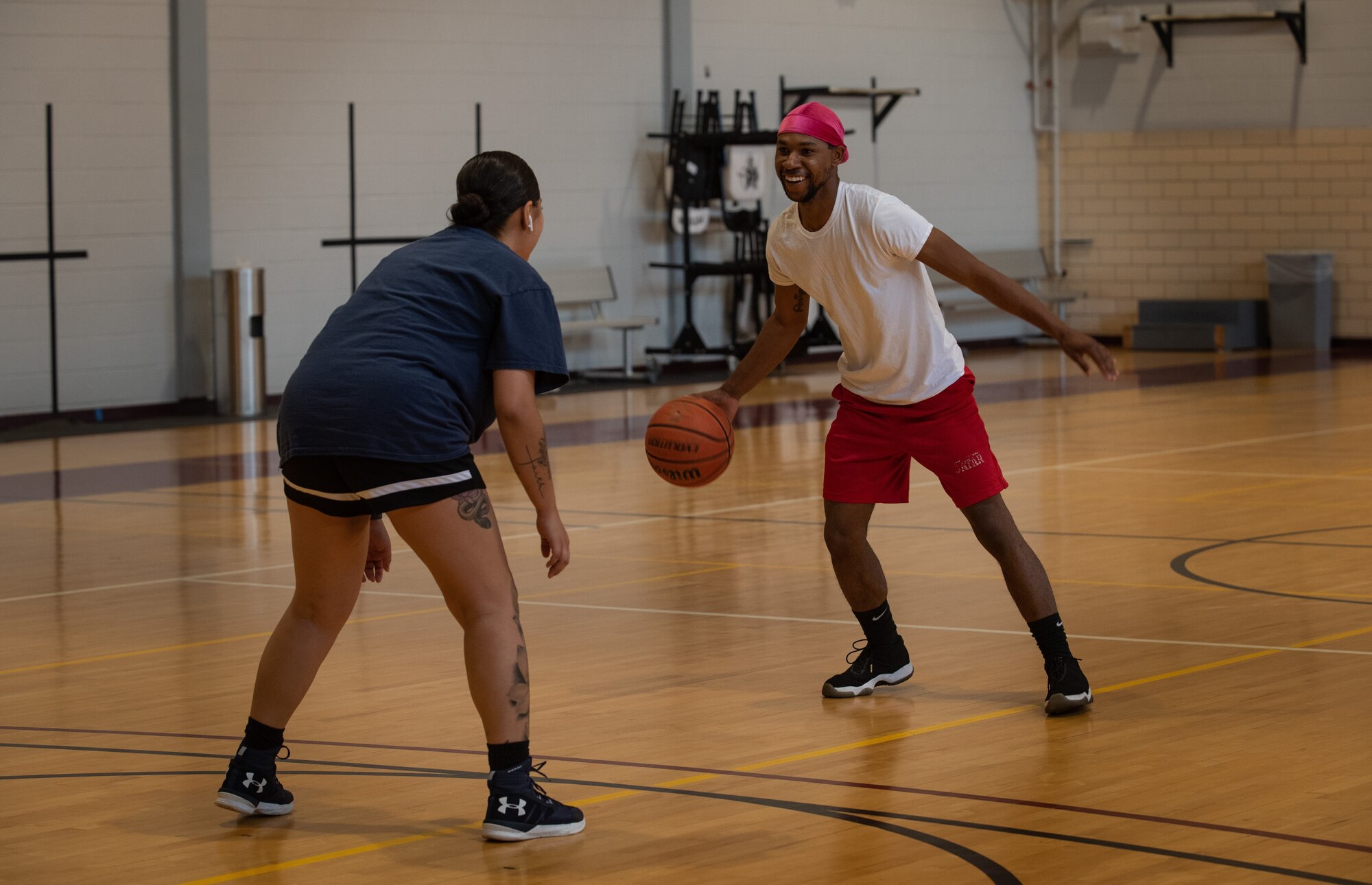 people playing basketball