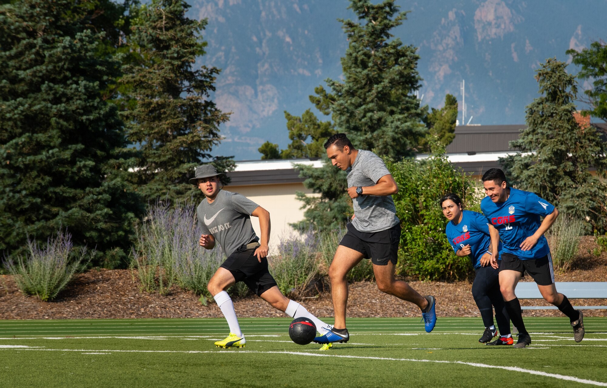 people playing soccer