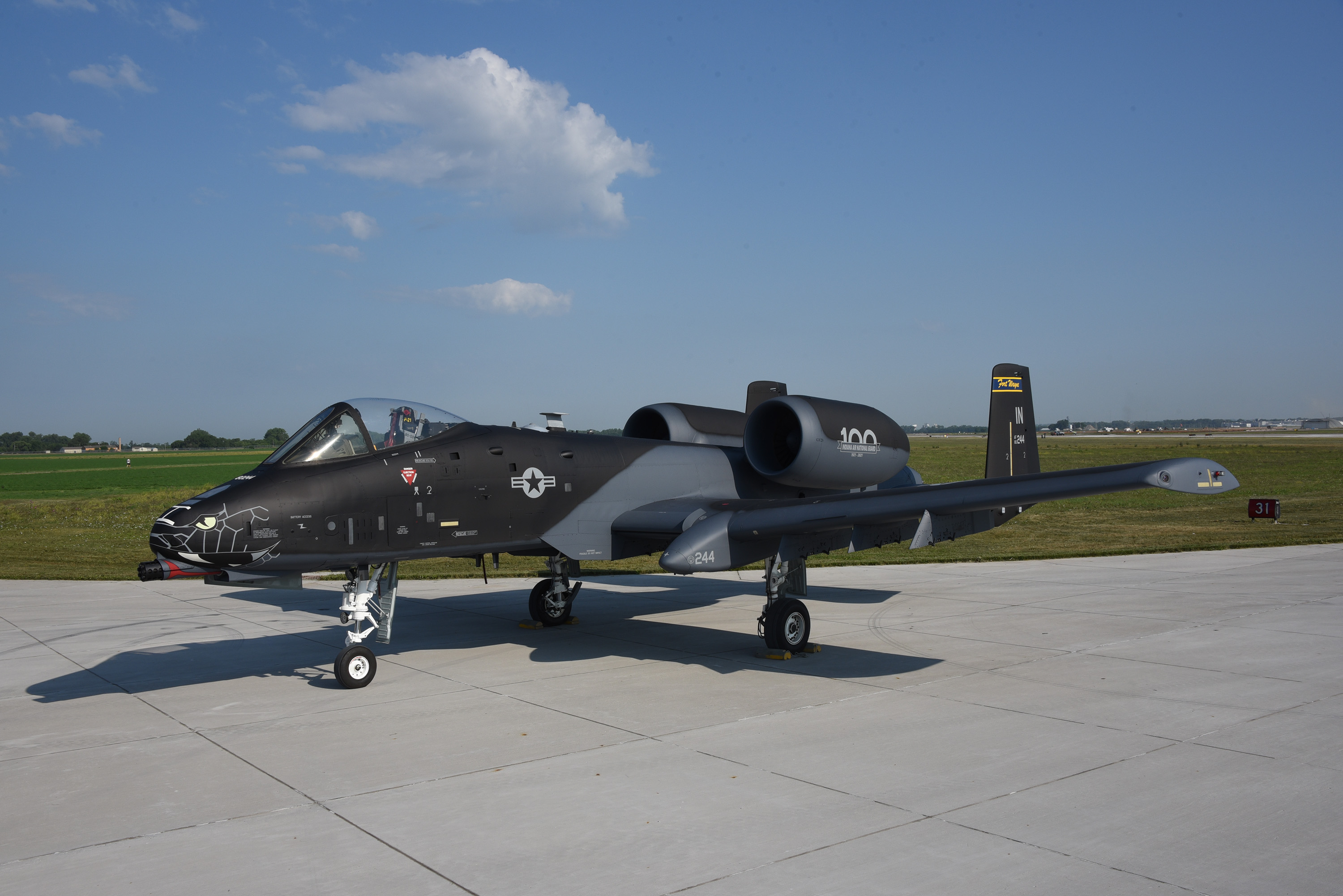 ANG facility completes Blacksnake livery on Indiana A10 > 185th Air