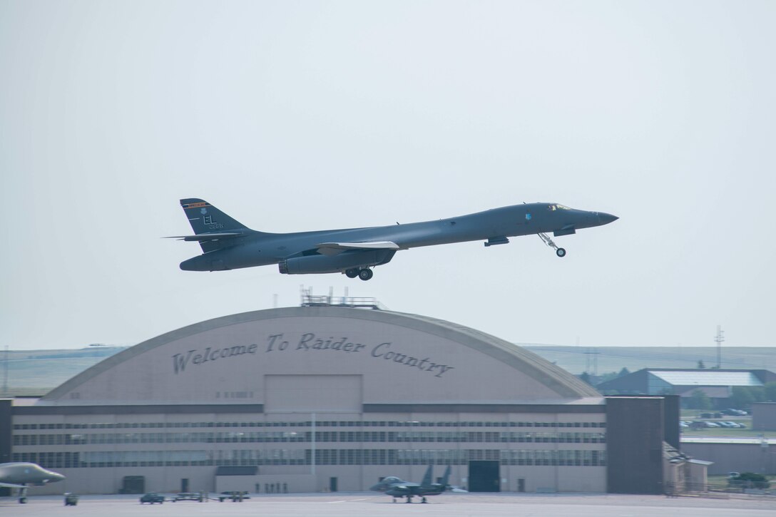 B-1B Lancer takes off