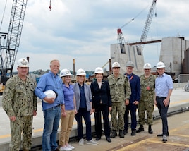 Portsmouth Naval Shipyard, Kittery, Maine,  July 7, 2021:  Deputy Secretary of Defense Dr. Kathleen Hicks visited the shipyard.