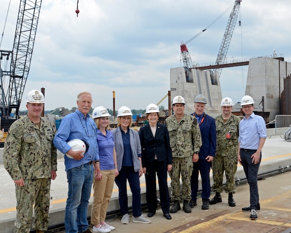 Portsmouth Naval Shipyard, Kittery, Maine,  July 7, 2021:  Deputy Secretary of Defense Dr. Kathleen Hicks visited the shipyard.