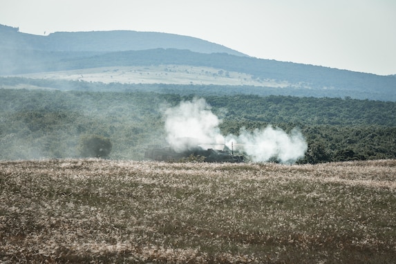 Dragoon ICV-D firing during Saber Guardian 21