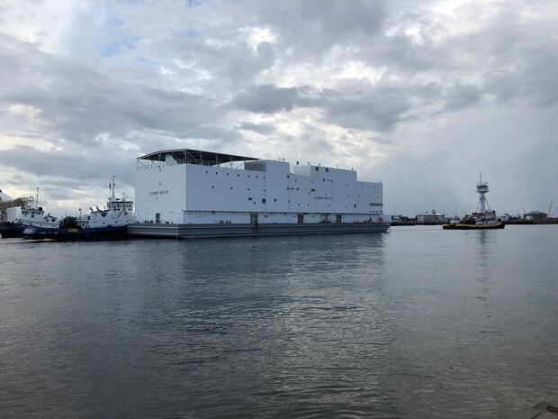 The Navy’s newest berthing barge, Auxiliary Personnel Lighter (APL) 67 sailed away from VT Halter Marine’s shipyard this week en route to Naval Base San Diego. APL 67 will eventually be delivered to Yokosuka, Japan.