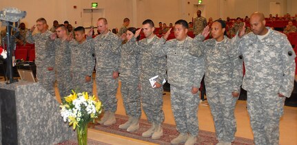 Soldiers, Sailors and Airmen Mourn One of Their Own