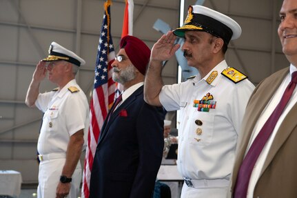 U.S., Indian navies hold ceremony to commemorate India’s first MH-60R