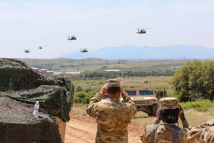 U.S. Soldiers from 1-167th Infantry Regiment, Alabama Army National Guard, participated in Greece-led CENTAUR 21 exercise May 24, 2021, at the firing range of Petrochori in Xanthi, Greece.