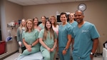 Physicians and staff from the 88th Medical Group’s Pain Clinic are pictured in a procedure room July 13 at Wright-Patterson Medical Center. The small team provides more pain-management options than any other hospital in the Air Force.
