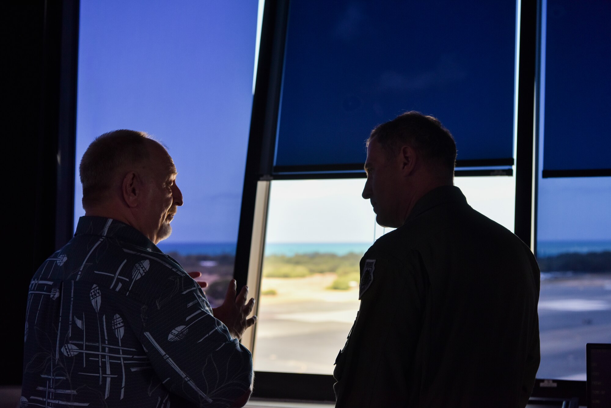 U.S. Air Force Lt. Gen. David A. Krumm, commander of Alaskan North American Aerospace Defense Command Region, Alaskan Command, and Eleventh Air Force meets with Airmen assigned to the 15th Wing during a visit to Joint Base Pearl Harbor-Hickam, Hawaii, July 20, 2021.  Krumm visited several squadrons around the 15th Wing to gain an in-depth exposure to their unique mission and how the wing contributes to the Indo-Pacific region’s security and stability. (U.S. Air Force photo by Tech. Sgt. Anthony Nelson Jr.)