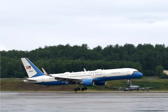 First Lady Dr. Jill Biden visits Joint Base Elmendorf-Richardson, Alaska, July 21, 2021, during a refueling stop. Dr. Biden was traveling to the 2020 Tokyo Summer Olympics.