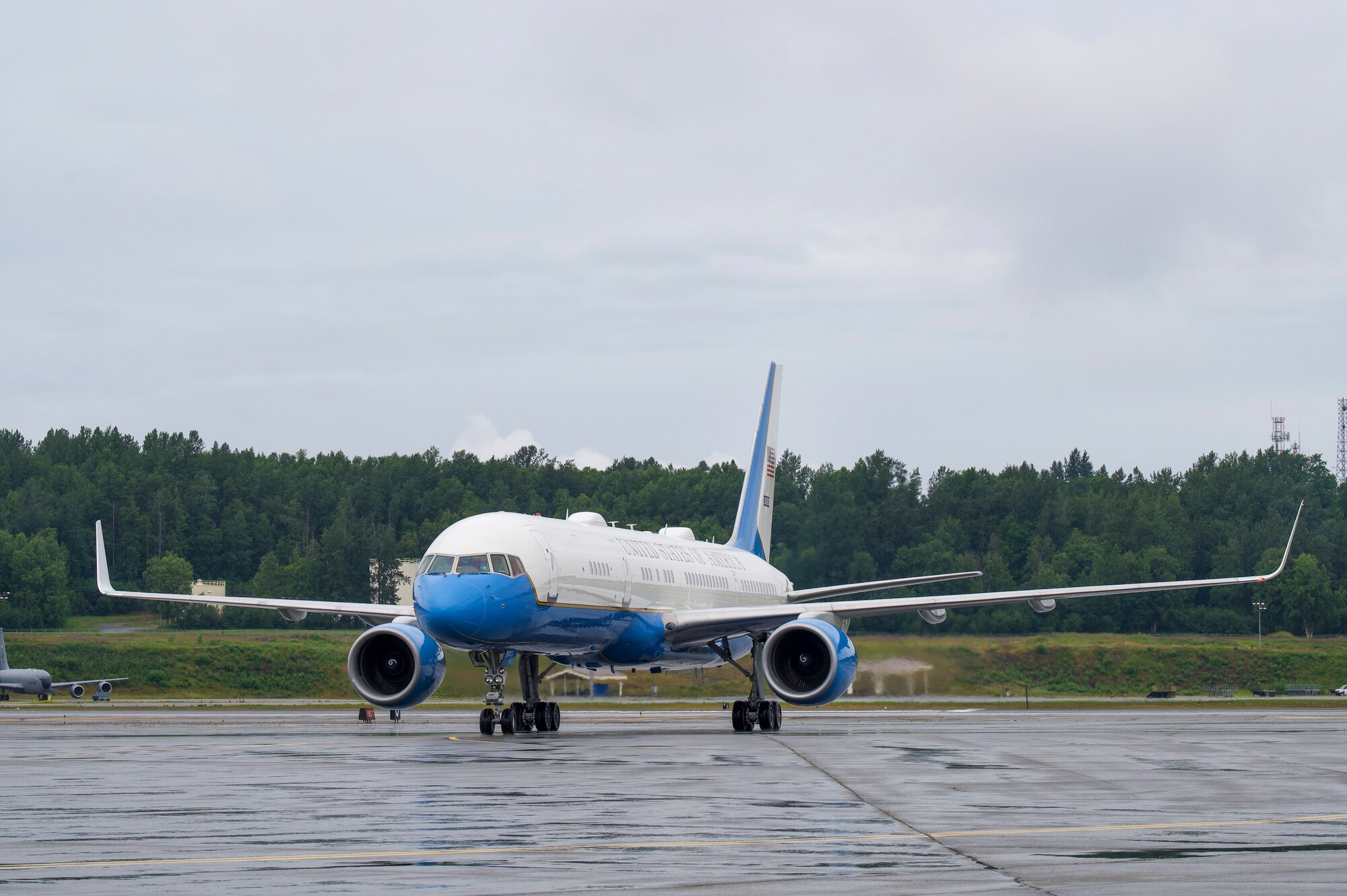 First Lady Dr. Jill Biden visits Joint Base Elmendorf-Richardson, Alaska, July 21, 2021, during a refueling stop. Dr. Biden was traveling to the 2020 Tokyo Summer Olympics.