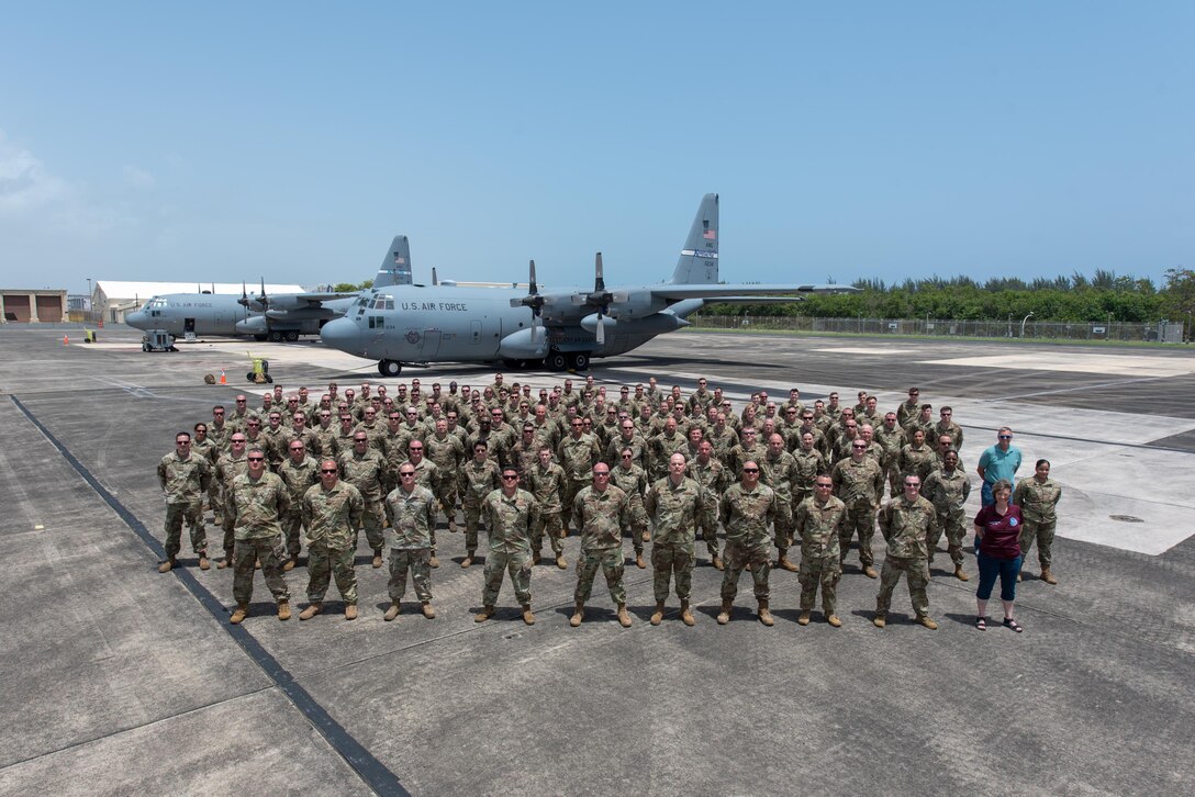 More than 130 Airmen from the Kentucky Air National Guard’s 123rd Maintenance Group completed a week of intensive aircraft maintenance training at Muñiz Air National Guard Base in Carolina, Puerto Rico, on June 16, 2021. The annual field-training course is called Maintenance University. (U.S. Air National Guard photo by Phil Speck)