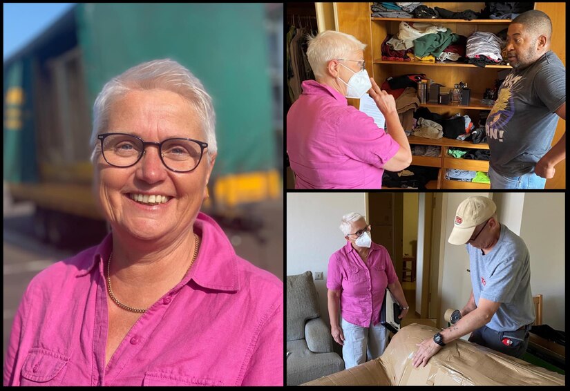 Dorothee Frick, the lead quality control inspector and senior customs border clearance agent with the 405th Army Field Support Brigade’s Logistics Readiness Center Rheinland-Pfalz (Baumholder), has over 32 years of Army transportation experience. “It’s nice to work with the U.S. Soldiers and their families,” she said.