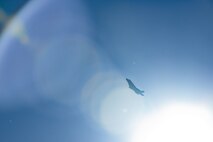 An F-35A Lightning II assigned to the 354th Fighter Wing (FW) flies over Eielson Air Force Base, Alaska, during an Agile Combat Employment (ACE) exercise July 12, 2021. The 354th FW applied ACE concepts to become more agile in mission execution, strategic deterrence, and more capable in generating an increased number of sorties with a minimal footprint from a simulated austere environment. (U.S. Air Force photo by Airman 1st Class Jose Miguel T. Tamondong)