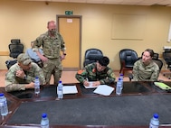 Alaska Army National Guard Capt. Jessica Miller takes part in signing over New Kabul Compound over to the Afghan Army in Afghanistan, May 22, 2021, during her time as a liaison for the Mongolian Expeditionary Task Force. This program started in 2003 shortly after the country was selected for Alaska’s state partnership program, and finally came to an end in 2021 when the camp was signed over to the Afghan Army, the METF returned to Mongolia, and the Alaska National Guardsmen returned to Alaska. (Courtesy photo)