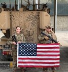 Alaska Army National Guard Capt. Jessica Miller and Sgt. 1st Class Juan Restrepo spend time with their Mongolian counterparts during the last rotation of the Mongolian Expeditionary Task Force liaison program in New Kabul Compound, Afghanistan, December 2020 - July 2021. This program started in 2003 shortly after the country was selected for Alaska’s state partnership program, and finally came to an end in 2021 when the camp was signed over to the Afghan Army, the METF returned to Mongolia, and the Alaska National Guardsmen returned to Alaska. (Courtesy photo)