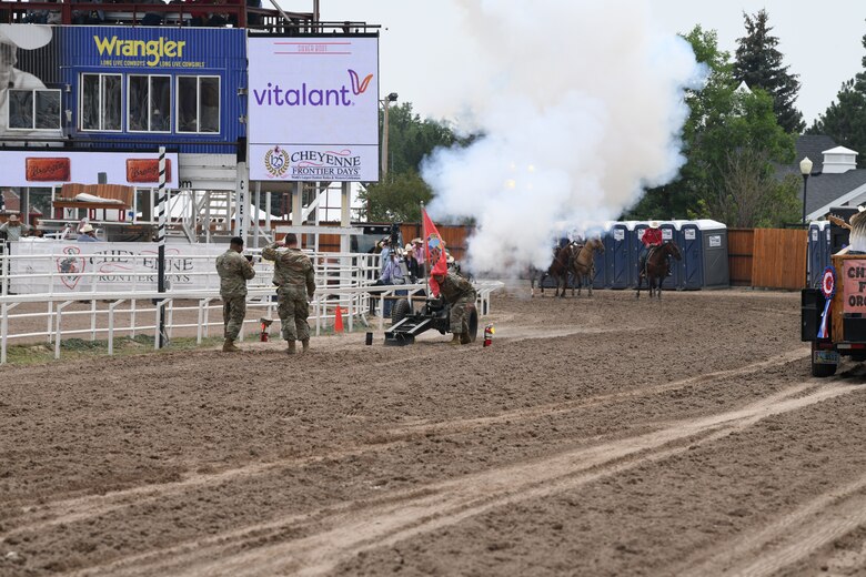 cannon blast at CFD grand entrance