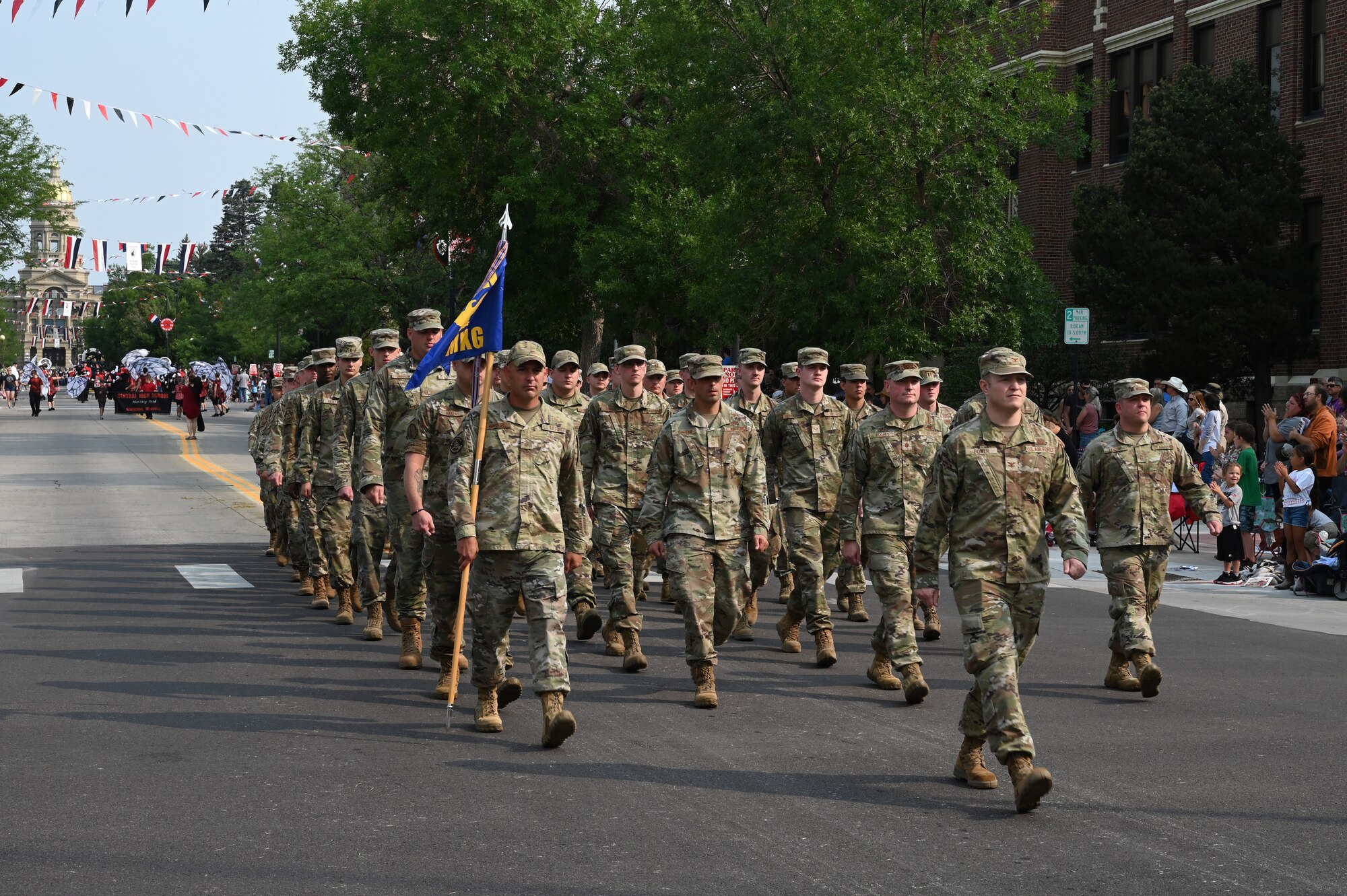 troops marching