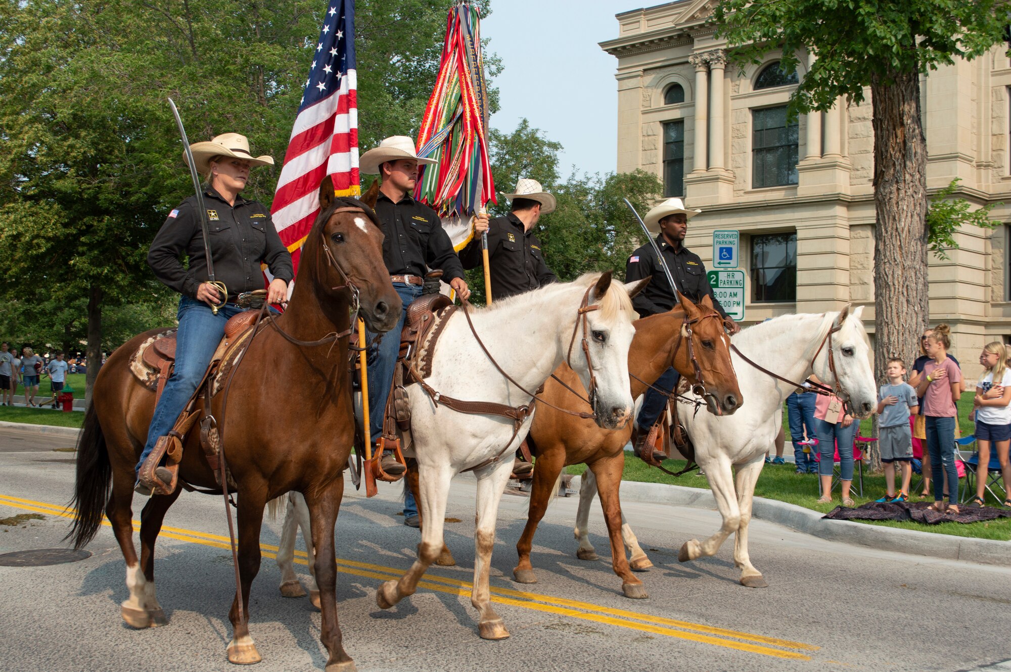 Fort Carson mounted color guard