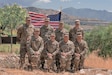 Eight cyber experts from the Pennsylvania National Guard participated in Cyber Shield, the Department of Defense’s largest unclassified cyber defense exercise, from July 10-23 at Camp Williams, Utah. Bottom row (from left to right): Capt. Sean Smith, Maj. Christine Pierce, Chief Warrant Officer 3 Jeremy Marroncelli, Staff Sgt. Andrew Clancey; Top row (from left to right): Sgt. 1st Class Keith Stout, Sgt. 1st Class Brian Frantz, Master Sgt. Elefterios Ginnis, Sgt. 1st Class Douglas Byers