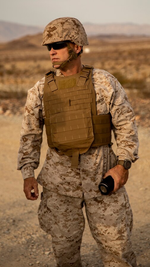 Lt. Gen. David G Bellon, Commander, Marine Forces Reserve and Marine Forces South, visits and recognizes Marines and Sailors executing Integrated Training Exercise (4-21) at Marine Corps Air Ground Combat Center Twentynine Palms, California on July, 22, 2021. Lt. Gen. Bellon visited all elements of Marine Air Ground Task Force (MAGTF) 25 and recognized high performing Marines and Sailors as they continue to provide vital support to the MAGTF in execution of ITX. (U.S. Marine Corps photo by Lance Cpl. Samwel Tabancay)