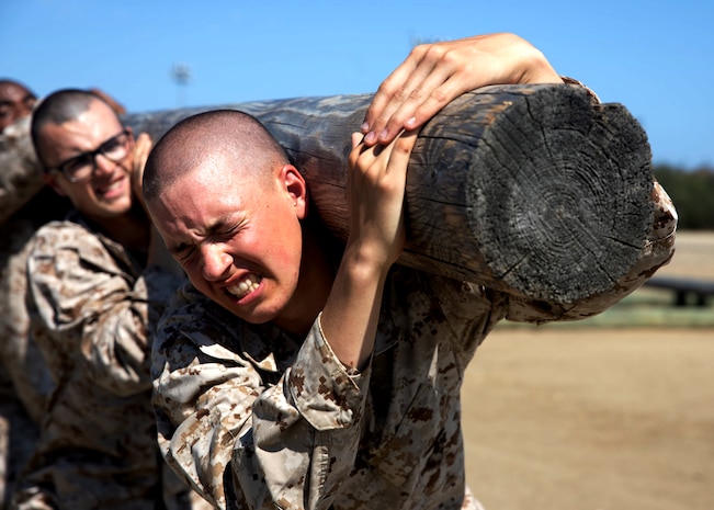 You voted, and we listened! Here is this week's Top Shot Winner.

U.S. Marine Corps Recruit Lucas M. Vondehaar, a recruit with India Company, 3rd Recruit Training Battalion, squats with a log during log drills at Marine Corps Recruit Depot, San Diego, July 19, 2021. Vondehaar was recruited out of Beloit, Wisconsin with Recruiting Substation Milwaukee in Milwaukee, Wisconsin. Physical training was utilized to strengthen the body and develop a strong character embodying our core values through teamwork. (U.S. Marine Corps photo by Lance Cpl. Julian Elliott-Drouin)