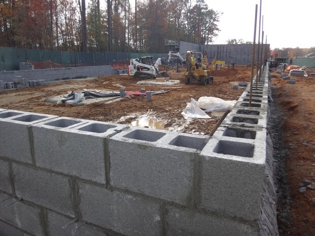 IMAGE: Photo from the construction of Naval Surface Warfare Center Dahlgren Division’s newest facility – the Cyber Warfare Engineering Lab – which was completed in 2021. NSWCDD has been using about 65% of its annual Capital Investment Program budget to invest in the construction of new facilities to support its workforce and mission.