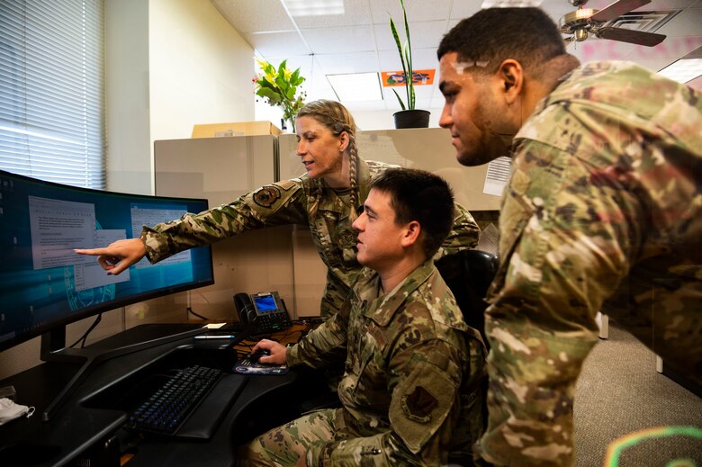 Photo of airmen training