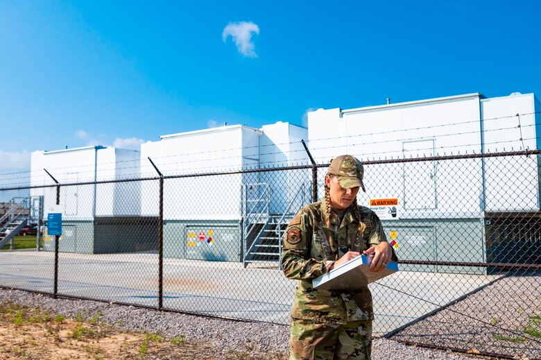 Photo of airman outside
