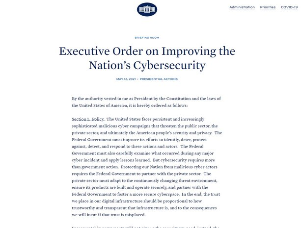 Executive Order on Improving the Nation’s Cybersecurity