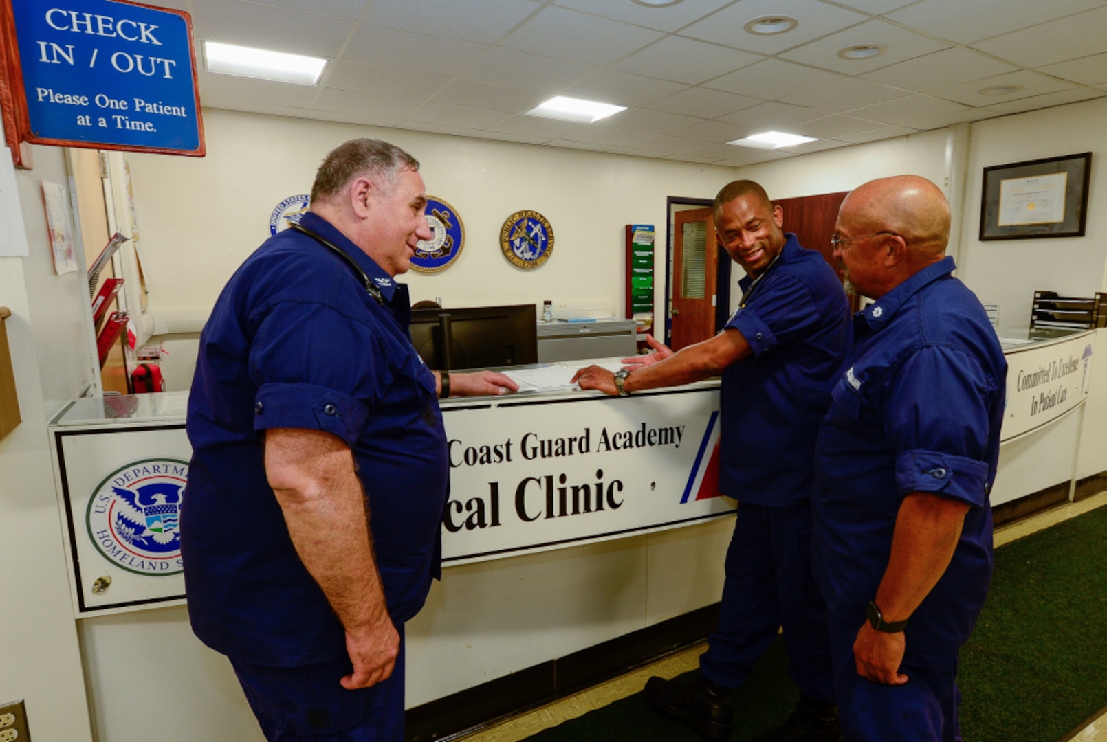 Health care professionals from the U.S. Coast Guard Auxiliary Health Services and U.S. Coast Guard Academy Clinic performed electrocardiograms on the Swabs in the Class of 2025, July 5, 2021. The new ECG screening program aims to mitigate the chances of students experiencing a sudden cardiac arrest. (U.S. Coast Guard courtesy photo by David Kenny)