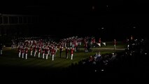 Marines with “The Commandant’s Own,” U.S. Marine Drum and Bugle Corps, perform during the Friday Evening Parade, July 23, 2021.