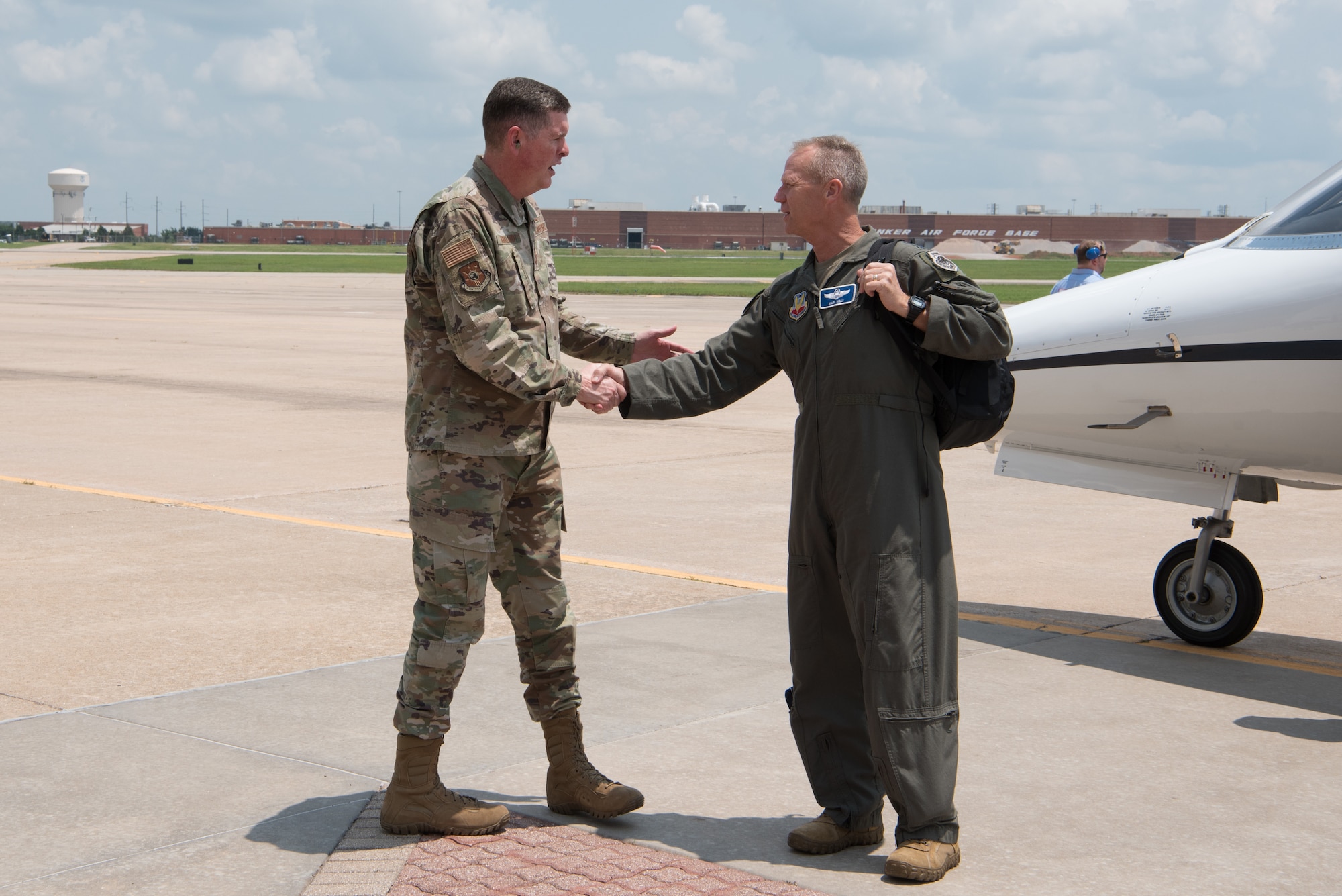 Two men shaking hands