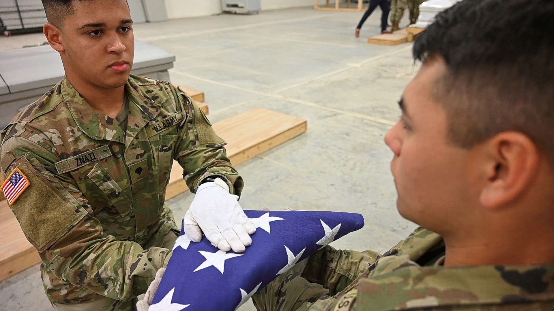 Virginia Guard Soldiers train on basics of Military Funeral Honors