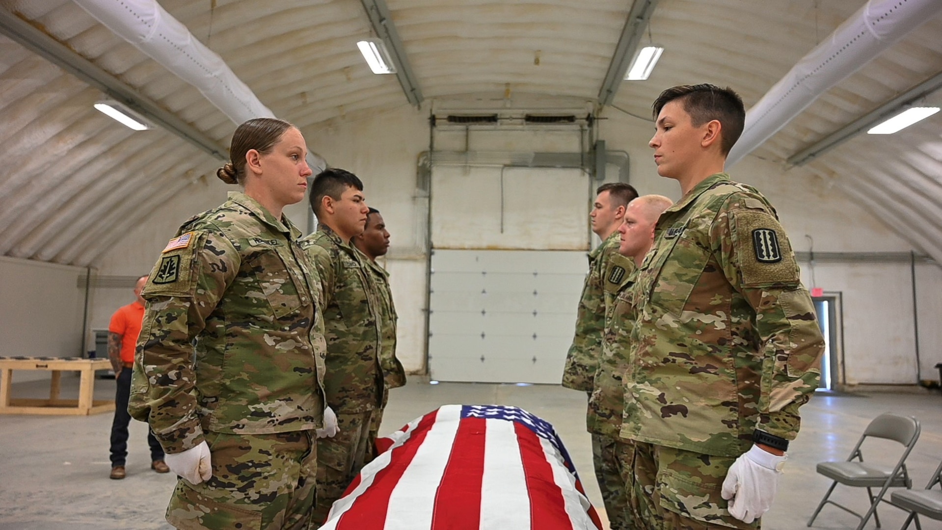 Virginia Guard Soldiers train on basics of Military Funeral Honors