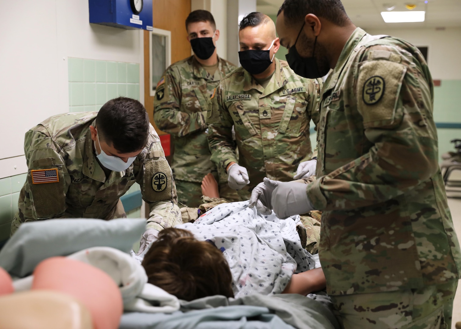 Five Soldiers completed the five-day Delayed Evacuation Casualty Management (DECM) course and learned critical care concepts preparing them to stabilize and sustain a casualty in an extended-care scenario before casualty evacuation.