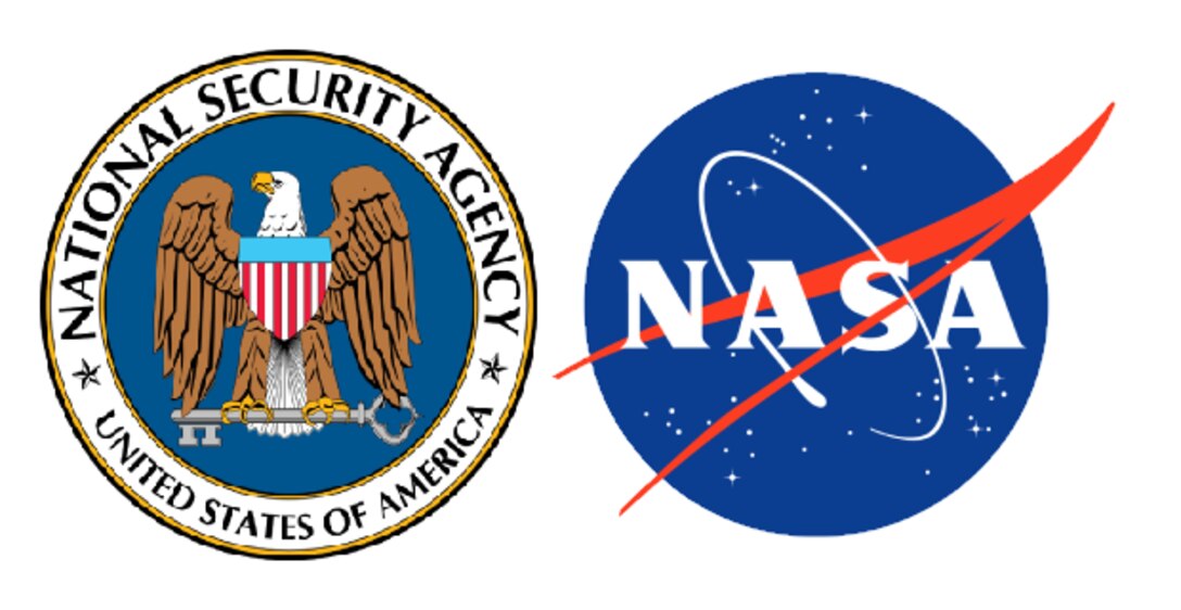 NSA and NASA logo graphic