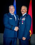 Brig. Gen. David V. Cochran assumed command of the West Virginia Air National Guard from Brig. Gen. Ray M. Shepard during a formal change of command ceremony held July 28, 2021, at the 130th Airlift Wing, McLaughlin Air National Guard Base in Charleston. The ceremony recognized the formal transfer of responsibility, authority, and accountability for all WVANG operations in West Virginia from Shepard to Cochran, the second African American Assistant Adjutant General – Air in the state’s history. (U.S. Army National Guard photo by Edwin L. Wriston)
