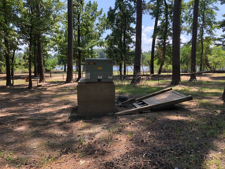 Flood damage at Hanks Creek Park on Sam Rayburn Reservoir