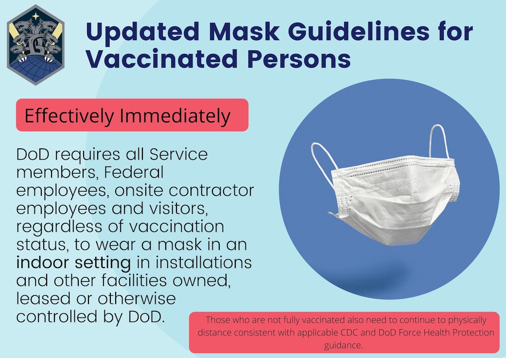 Updated Mask Guidelines for Vaccinated Persons graphic