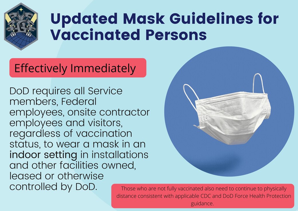 Updated Mask Guidelines for Vaccinated Persons graphic