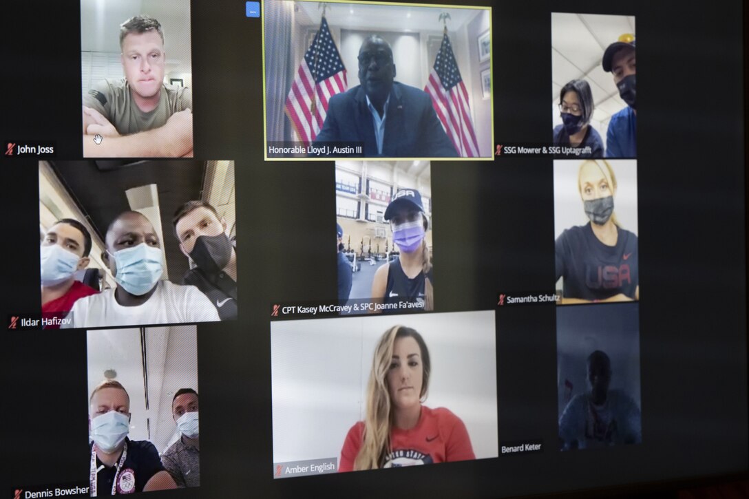 Austin Reaches Out to Service Members on Olympic, Paralympic Teams