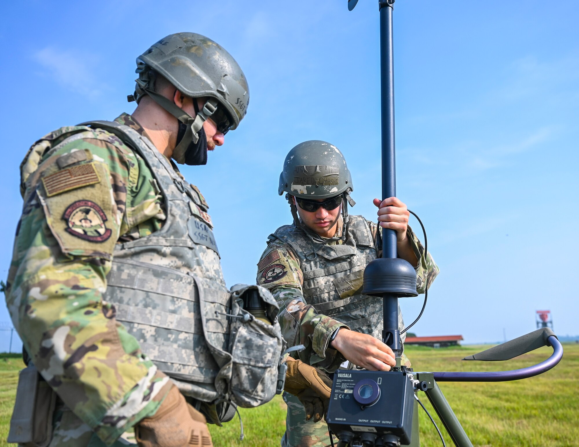 Weather Flight Airmen set up mobile weather operation
