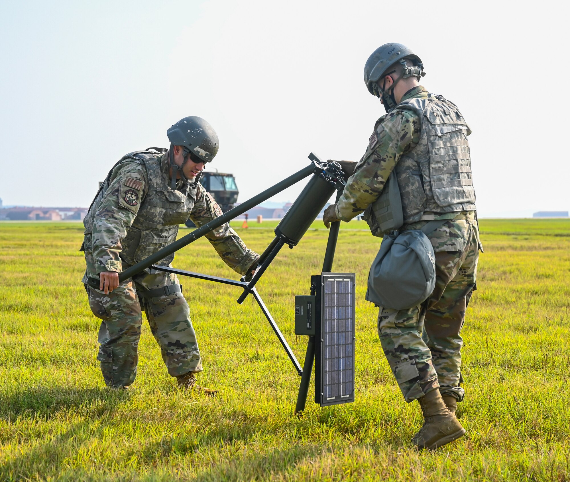 Weather Flight Airmen set up mobile weather operation