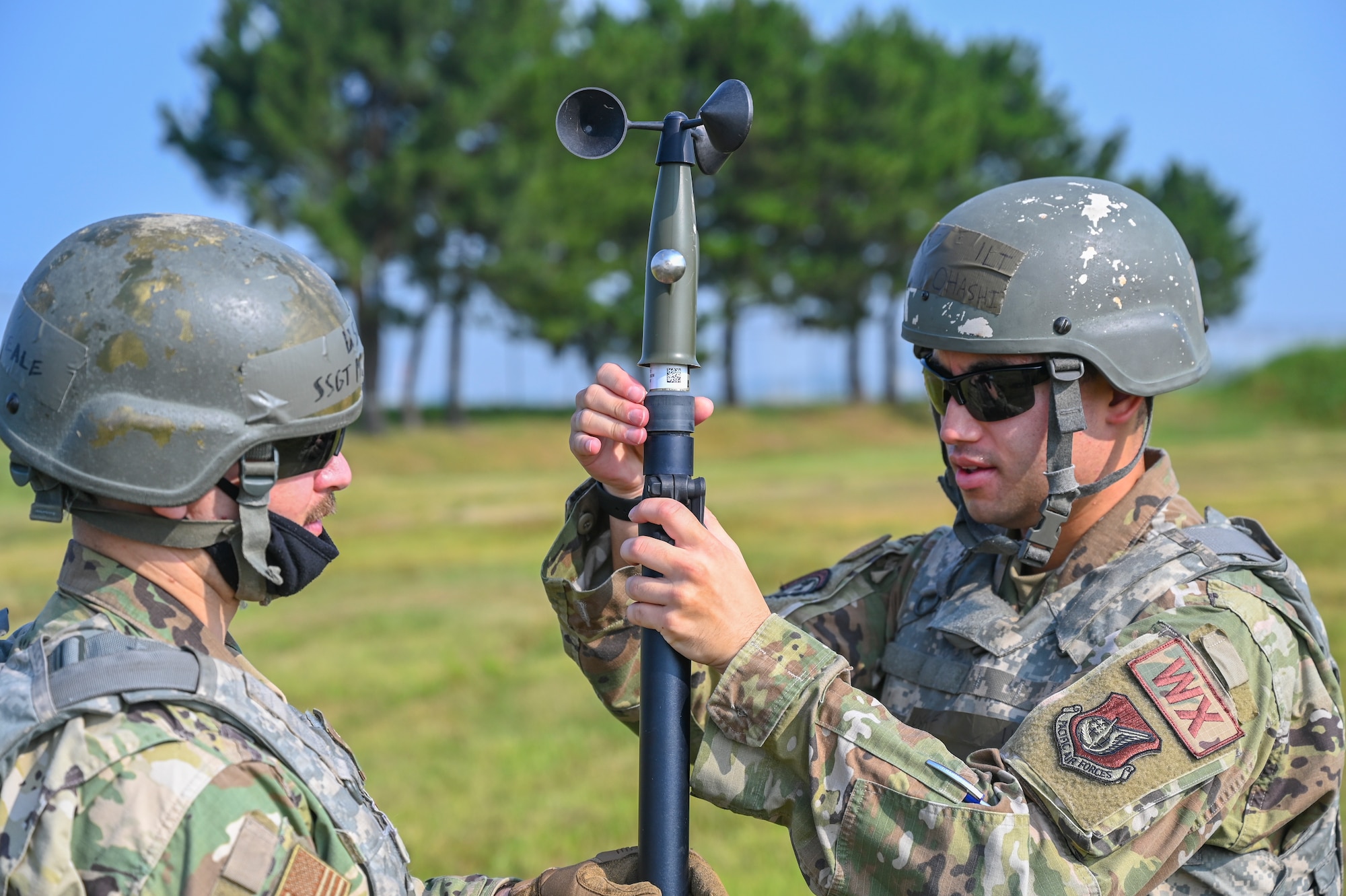 Weather Flight Airmen set up mobile weather operation