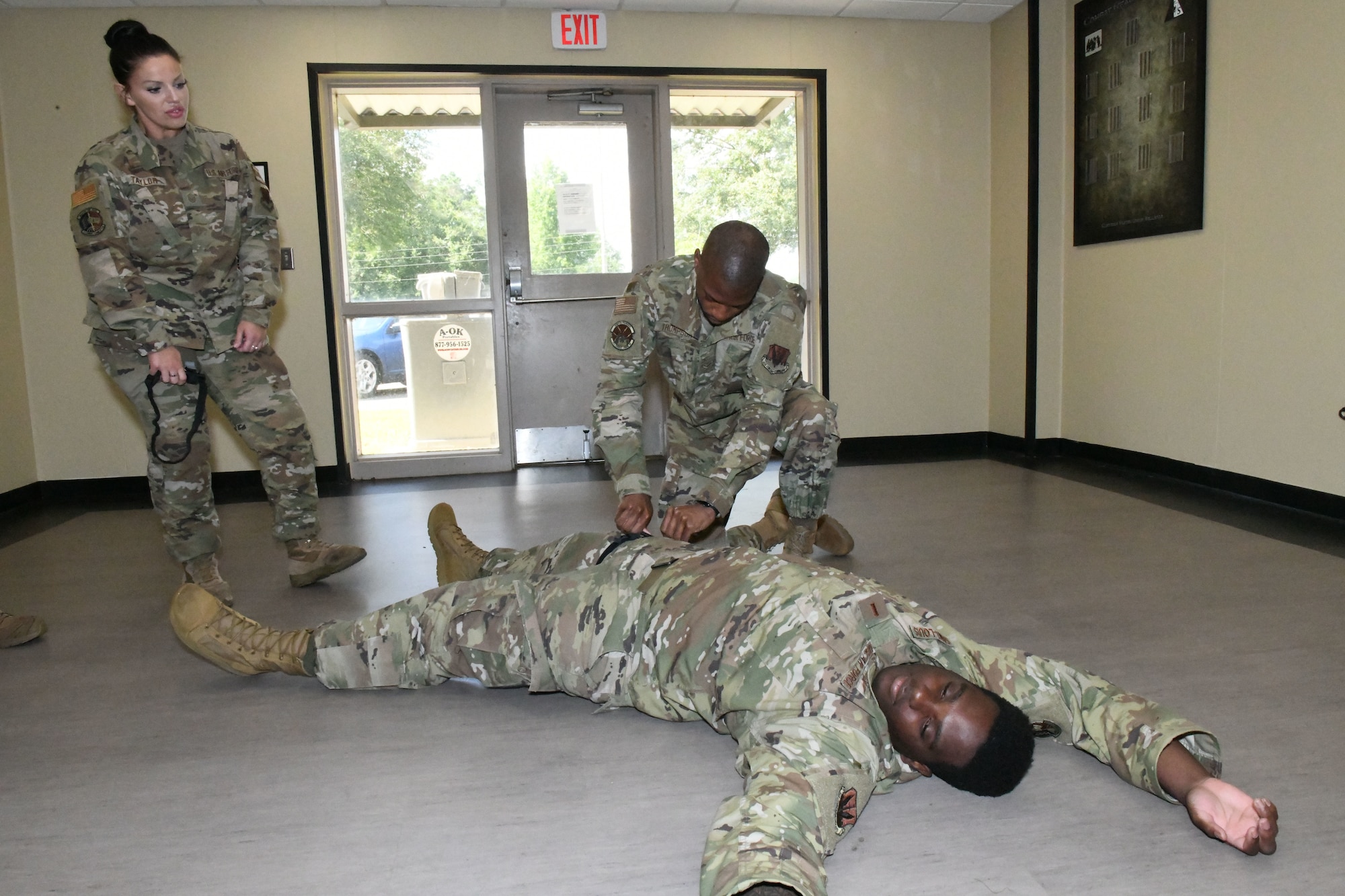 Military members training